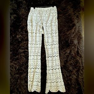 Lace Flare Swim Coverup